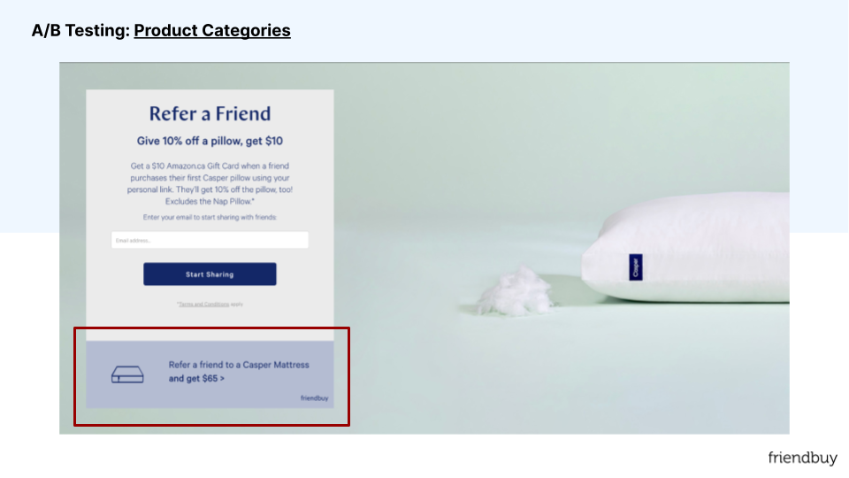 AB Testing Product Catgories - Casper x Friendbuy (1)