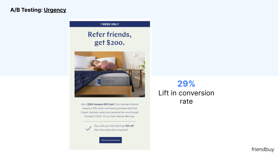 AB Testing Urgency - Casper x Friendbuy (1)