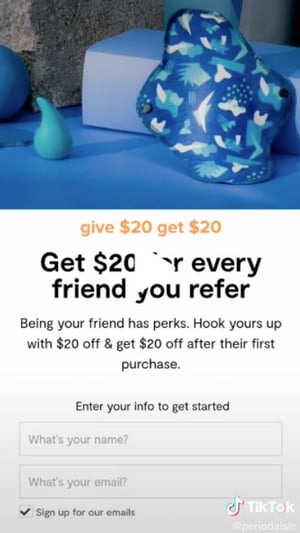 aisle referral program tiktok