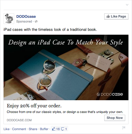 DODOcase Facebook Ad