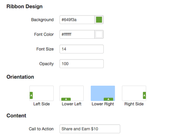 Referral Ribbon Design