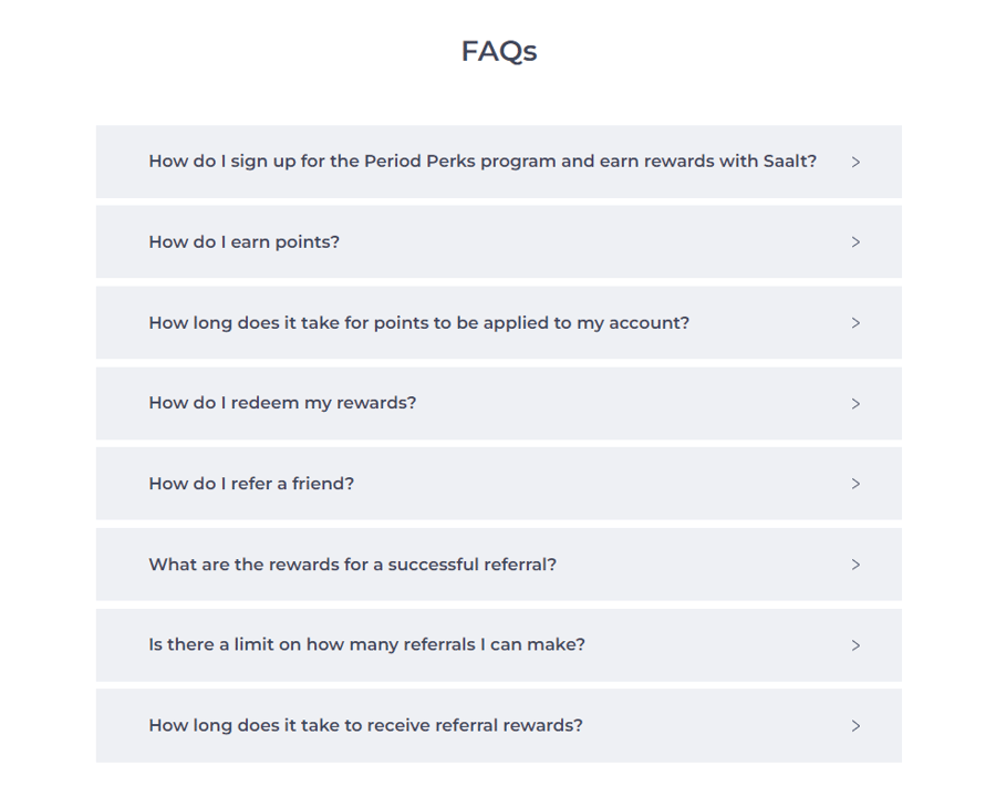 saalt loyalty landing page faq (1)